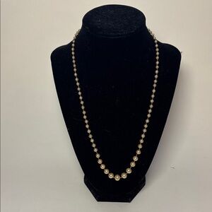 Vintage Pearl Single Strand Beaded Necklace 20”